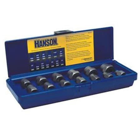 Hanson Hanson HAN54113 Bolt Extractor 13Pc Set .25 Inch -.75 Inch with .38 Inch Drive HAN54113